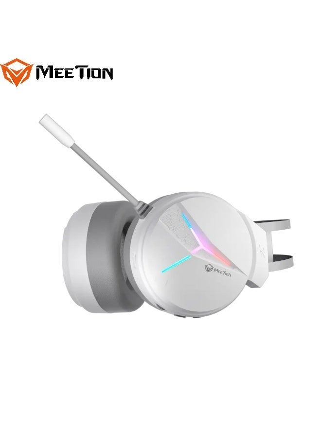 MEETION Stereo Triple Mode Gaming Headset BTH015 Triple-Mode Connectivity Immersive Stereo Sound Dual Audio Modes Ultra-Long Battery Performance Dynamic LED Backlight - Image 3