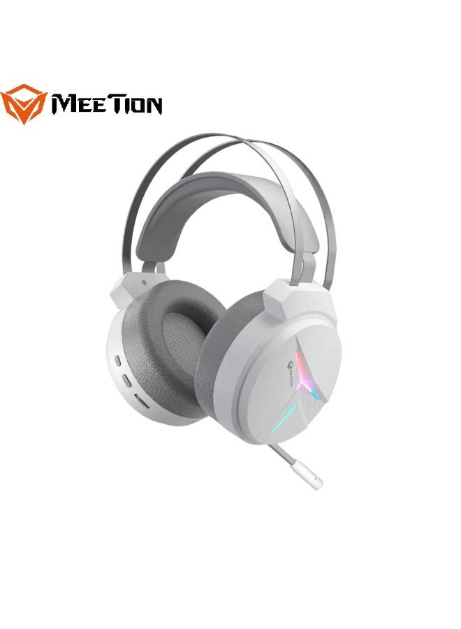 MEETION Stereo Triple Mode Gaming Headset BTH015 Triple-Mode Connectivity Immersive Stereo Sound Dual Audio Modes Ultra-Long Battery Performance Dynamic LED Backlight - Image 2