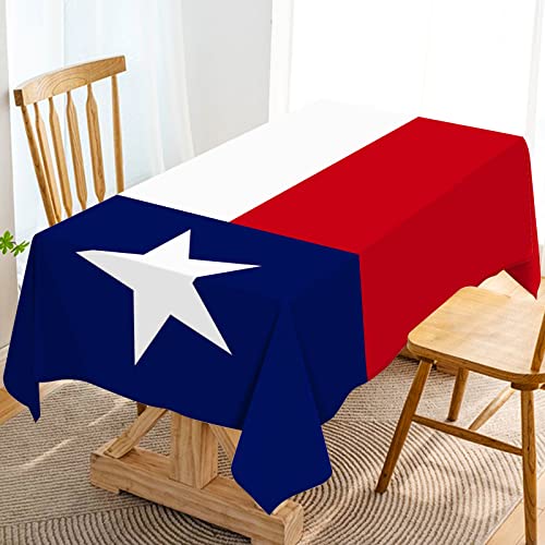 Hafangry Texas Tablecloth Texas Lone Star State Flag Table Cover for Kitchen Dining Room Home Decor6084inch