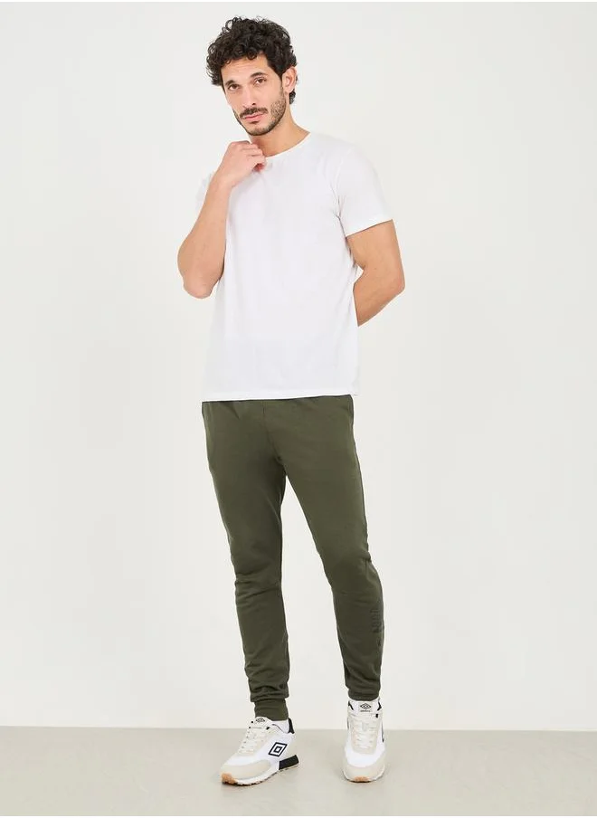 umbro Logo Print Panelled Terrace Joggers