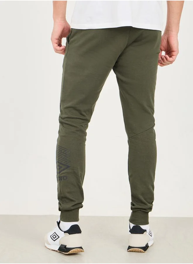 umbro Logo Print Panelled Terrace Joggers