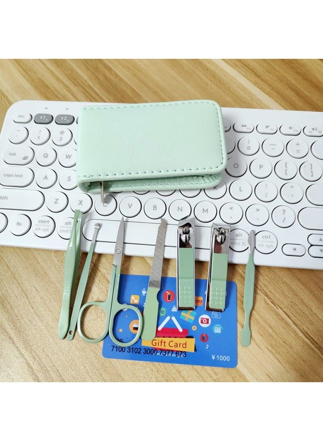 NEMIBAD Manicure Set Nail Clippers Pedicure Kit -7 Pieces Stainless Steel Travel Nail Kit, Professional Grooming Kits, Manicure Kit with Zipper Portable Travel Pack - Image 2