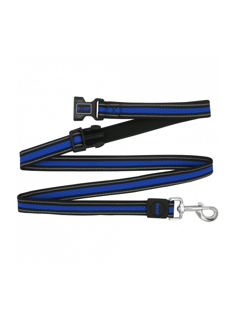 Doco Pet Leash, Athletica Easy-Snap Air Leash, 6feet, Medium, Blue Color - Image 1