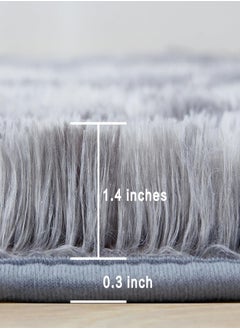 GOOTOY Modern Style Area Rug Non-Slip Super Soft Touch Living Room Bedroom Kitchen Decoration Of Carpet Floor Rug Fluffy Long Pile Rectangular  - Image 4