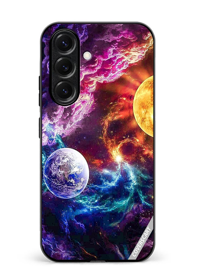 Protective Case Cover For Samsung Galaxy S25 Plus Beautiful Galaxy Design Multicolour