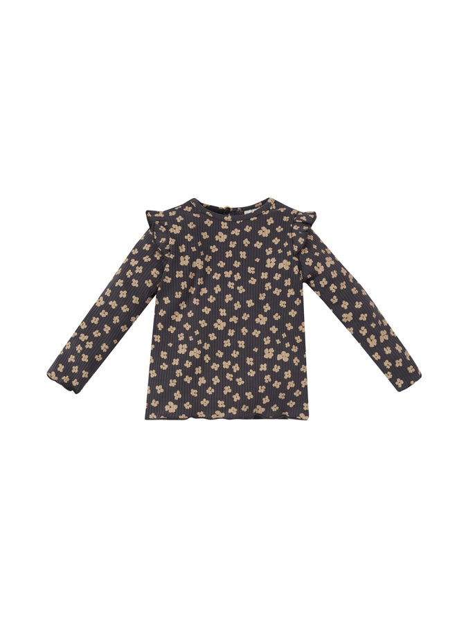 DeFacto - Babygirl Regular Fit Bike Neck Knitted Long Sleeve T-Shirt - Image 1