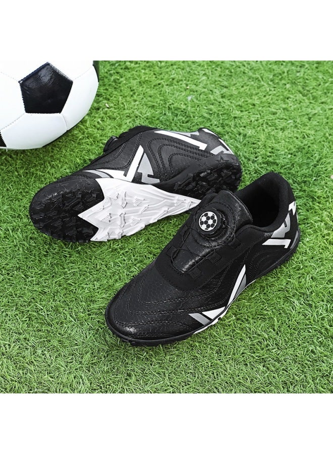 Dou Chuan Breathable Kids Soccer Shoes for Boys Primary School Students Twist Button TF Studded Training Shoes