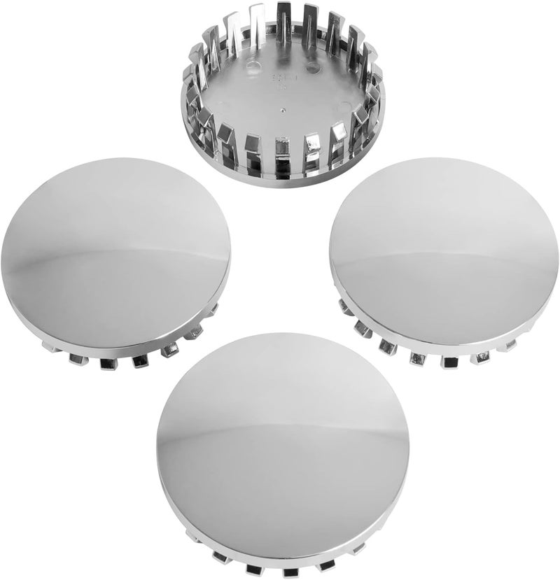 KitsPro 3.25Inch 83MM Wheel Center Caps for Chevrolet Chevy GMC Colorado Tahoe Suburban Silverado Sierra 1500 Rim Hub Caps, Pack of 4 (Chrome, Outer 83MM, Inner 73MM) - Image 1
