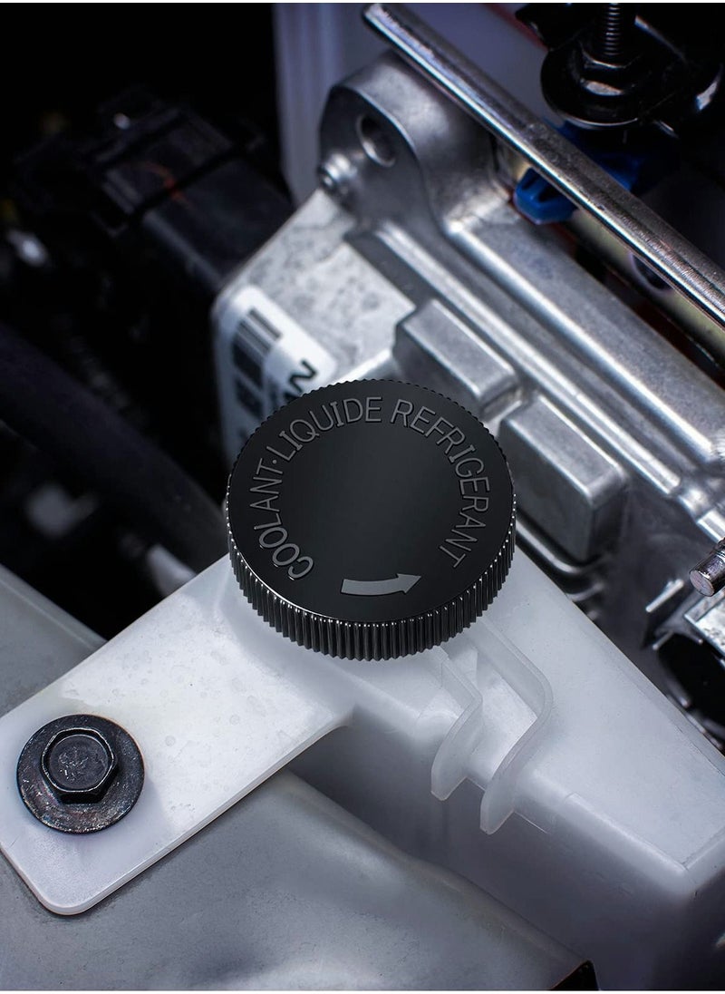 Y&D Coolant Reservoir Cap 21712-79900 Black Radiator Overflow Tank Lid Liquid Storage Cover Compatible with Infiniti Nissan Renault Engine Water Caps 2 PCS  - Image 5