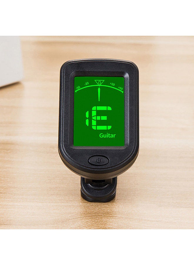 Generic - T-02 Guitar Tuner Clip-On Chromatic Digital Tuner Lcd Display Mini Size Tuner For Acoustic Guitar Ukulele Violin - Image 1