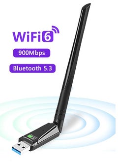 Bluetooth Wireless USB WiFi Adapter for PC, Long Range USB Bluetooth Dongle, Wireless Transfer for Bluetooth Mouse Keyboard Headphones Speakers,Desktop,Support Laptop-Win11/10/8.1
