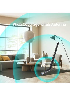 X-level Bluetooth Wireless USB WiFi Adapter for PC, Long Range USB Bluetooth Dongle, Wireless Transfer for Bluetooth Mouse Keyboard Headphones Speakers,Desktop,Support Laptop-Win11/10/8.1  - Image 2