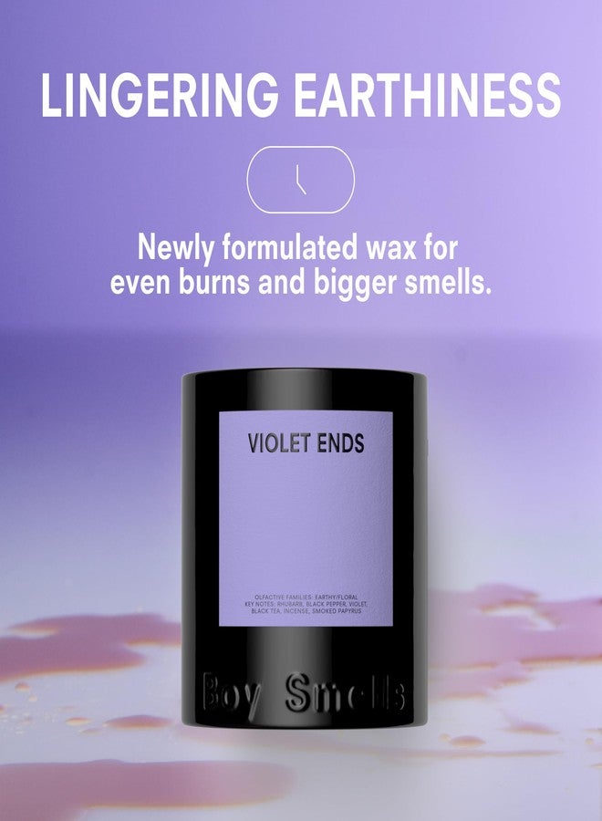 بوي سميلز شمعة Boy Smells Violet Ends - 240 غرام - شمعة عطرية للمنزل برائحة الراوند والبنفسج والبردي المدخن - تدوم حتى 50 ساعة - فتيل قطني - Image 3