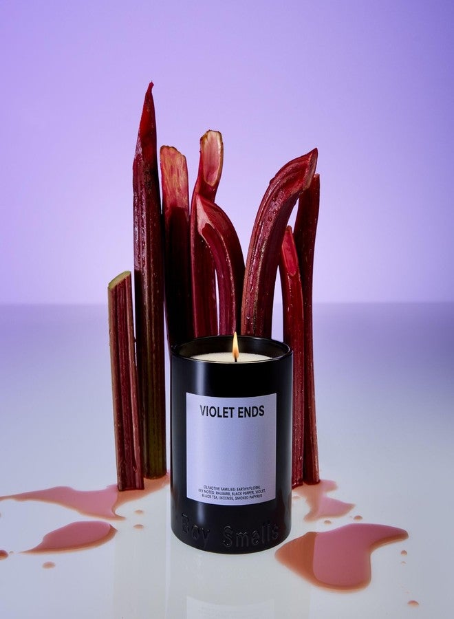 بوي سميلز شمعة Boy Smells Violet Ends - 240 غرام - شمعة عطرية للمنزل برائحة الراوند والبنفسج والبردي المدخن - تدوم حتى 50 ساعة - فتيل قطني - Image 5
