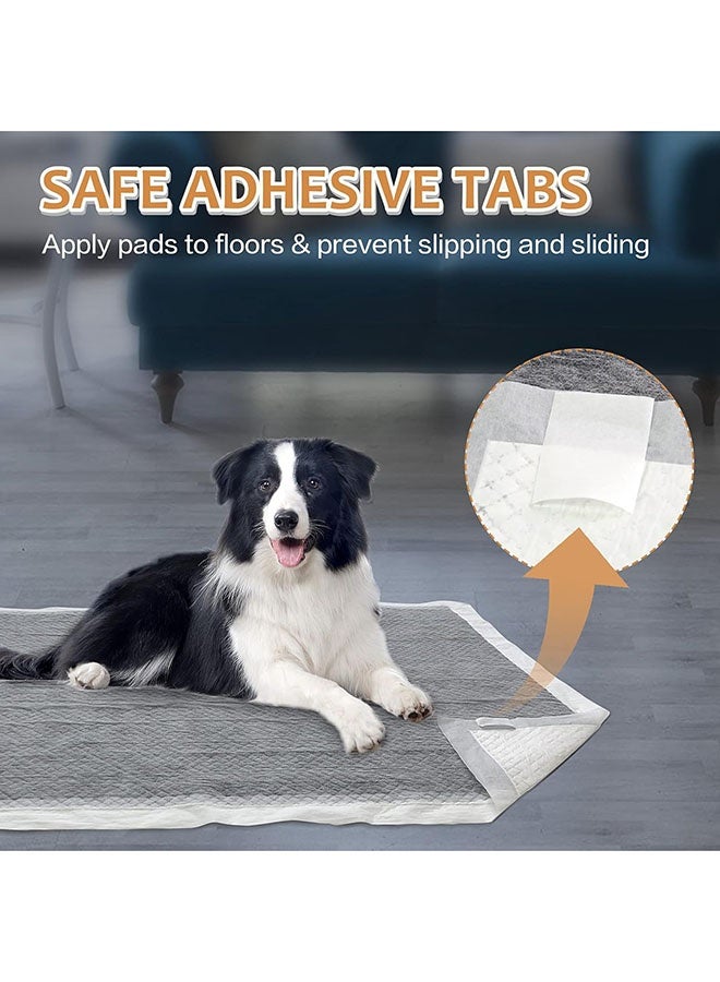 فوط تدريب الحيوانات الأليفة بالفحم - صغير 33*45 سم، فوط تدريب للحيوانات الأليفة، فوط تدريب الجراء بالفحم، 6 طبقات فائقة الامتصاص ومقاومة للتسرب وسريعة الجفاف، فوط تدريب، فوط تدريب للجراء والقطط والأرانب للاستخدام مرة واحدة - Image 5