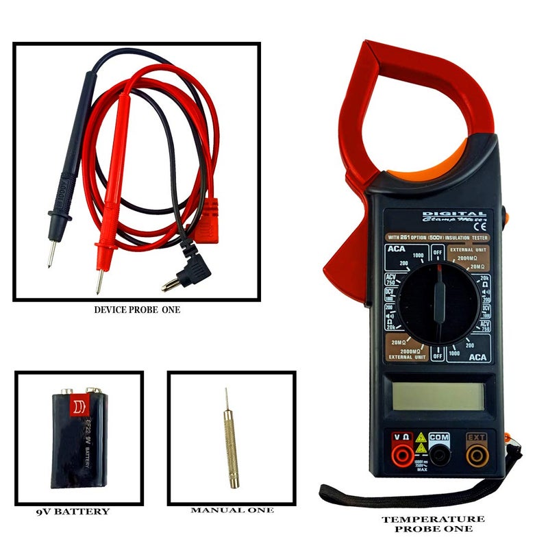 DIY Crafts DIY Crafts Pack of 3 Pcs DIY Crafts DT266 Ac Dc Digital Clamp Multimeter Auto Ranging Amp Current Voltage Measurement Device Ammeter Tong Tester Indu Pack of 3 Pcs DIY Crafts  - Image 2