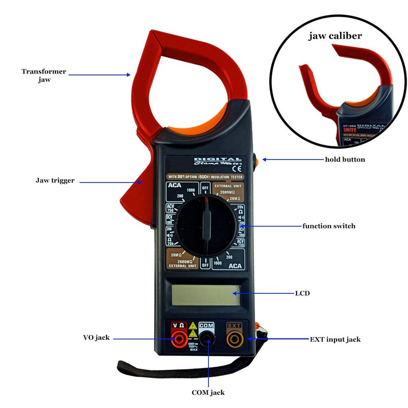 DIY Crafts DIY Crafts Pack of 3 Pcs DIY Crafts DT266 Ac Dc Digital Clamp Multimeter Auto Ranging Amp Current Voltage Measurement Device Ammeter Tong Tester Indu Pack of 3 Pcs DIY Crafts  - Image 4