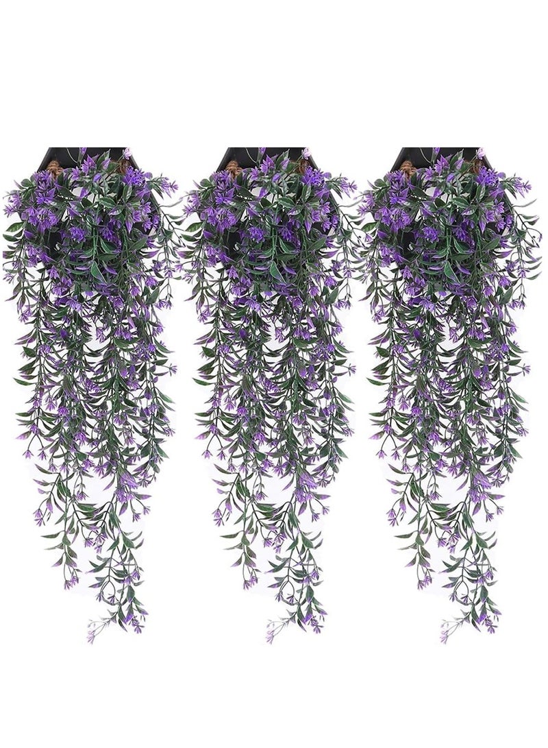 ALASAMCO Artificial Hanging Ivy Flower Vine, Faux Vines Ivy Leaves Outdoor Fake Hanging Plants Luxuriant Wall Hang Garland For Porch Patio Arch Balcony Garden Party Wedding(6pcs 78cm) - Image 1