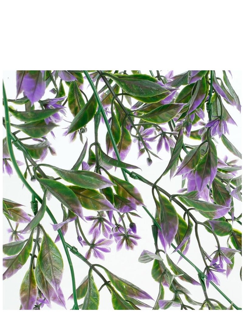 ALASAMCO Artificial Hanging Ivy Flower Vine, Faux Vines Ivy Leaves Outdoor Fake Hanging Plants Luxuriant Wall Hang Garland For Porch Patio Arch Balcony Garden Party Wedding(6pcs 78cm) - Image 3