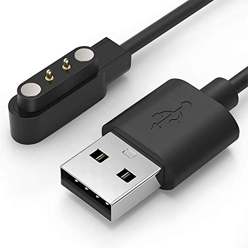 ls lapster Lapster USB all types smartwatch charger cable for Boat Xtend,boat storm, W26 W26+ W26m W55+, Noise ColorFit Pulse, Colorfit Ultra/Ultra 2, All 2 Pin Watch (Cable Only - Image 1