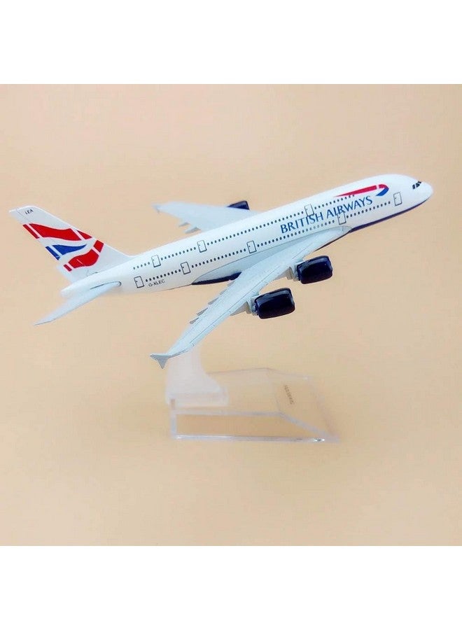 AmigozZ Diecast Aeroplane Scale Model Only For Display, Size -16 Cm-A380 British (British Airways), Multicolor - Image 1