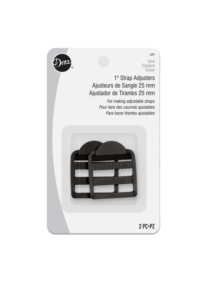 Dritz 477, Black, Slide Adjusters for 1" Strap - Image 1