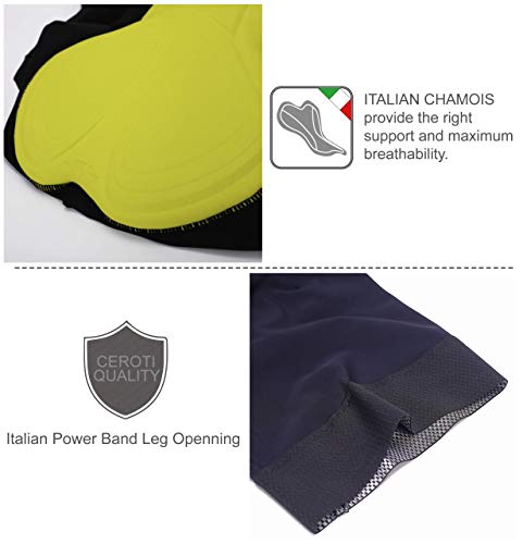 CEROTIPOLAR Cycling Bibs Men, Long Riding Pad Bicycle Biking Bib Shorts UPF50+ - Image 3