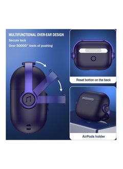 Anmi NEW Case for Airpod Pro 2 Case Cover with Lock, for Airpods Pro 2nd Generation Case, Shockproof Cover for AirPods Pro 2 Case Music Kid (Purple)  - Image 2
