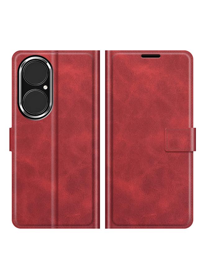 Zaboon Case For Huawei P50 Retro Calf Pattern Buckle Horizontal Flip Leather Case with Holder & Card Slots & Wallet - Image 2