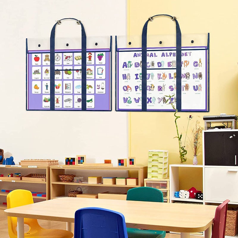 Large Transparent PVC Storage Bag - Durable Hanging Design, Easy to Clean for Home Office Organization - Image 3