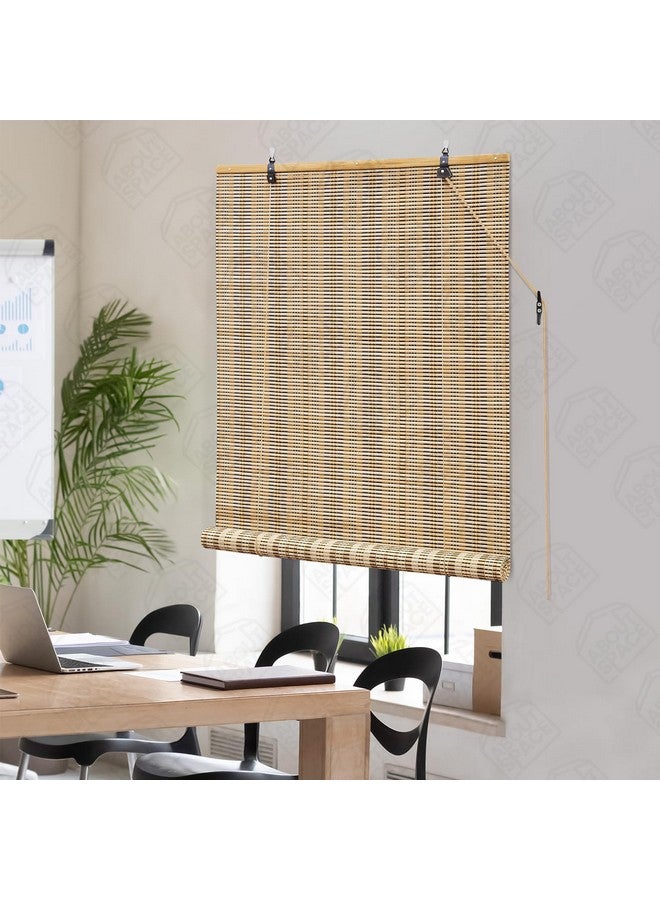 ABOUT SPACE Bamboo Curtains - W 3 ft x H 6 ft - Rope Mechanism Roll Up Down Bamboo Shade for Sunlight, Dust Protection Window Chick Blinds for Balcony, Restaurant, Hotel, Dhaba, Resort - Image 5