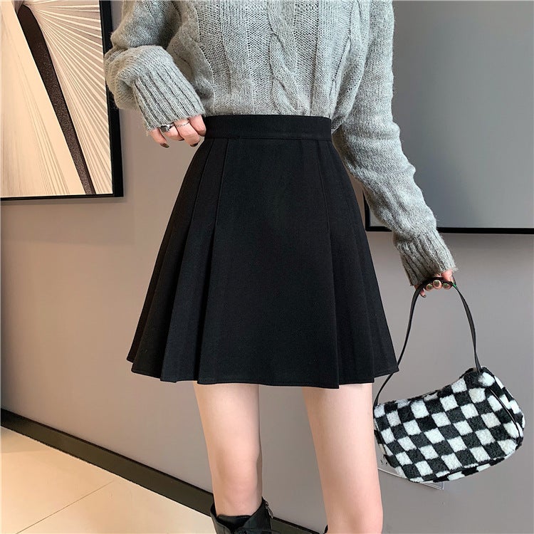 Women'S Summer 2023 High-Waisted A-Line Pleated Short Skirt For Petite Figures, Stylish And Chic - Image 4
