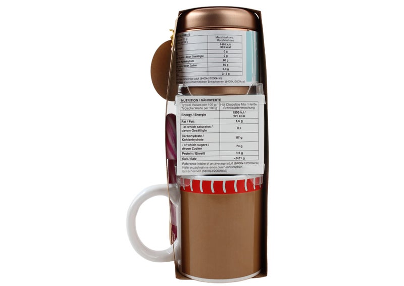 Hot Chocolate Gift Set With Reindeer Mug - Sachets, Mini Marshmallows, Candy Canes and Socks Included - Image 4