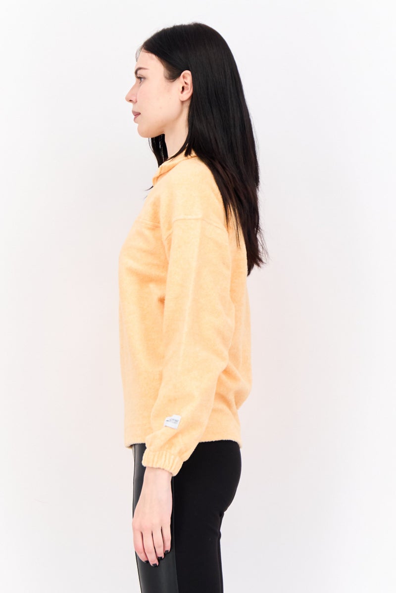 Asos 4505 Women Sportswear Fit Long Sleeves Outdoor Sweatshirt, Peach  - Image 2