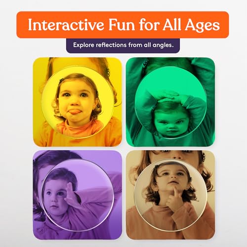 Special Supplies Sensory Bubble Wall Mirror Multi Color Interactive Acrylic Mirrors for Wall and Sensory Toys for Kids Classroom or Home Room Decor Visual Tactile Stimulation Pack of 9 - Image 3