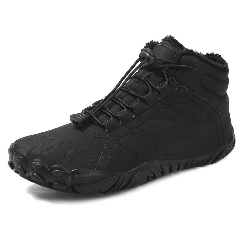 Winter New Men''s and Women''s Outdoor Leisure Sports Non-Slip Waterproof Plus Velvet Thickened High-Top Snow Boots Cotton Shoes - Image 1