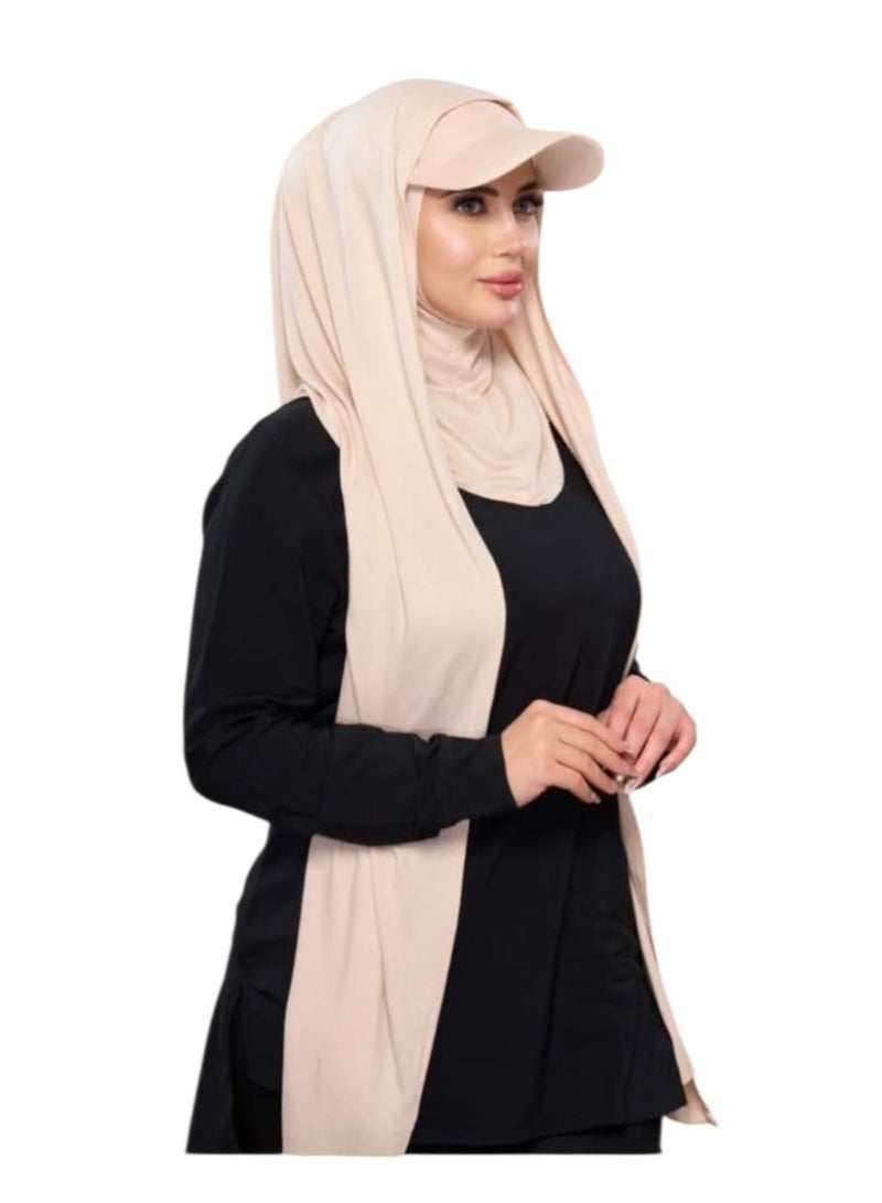 كاب حجاب قطعتين مميز وله عده استخدامات قطن بيور