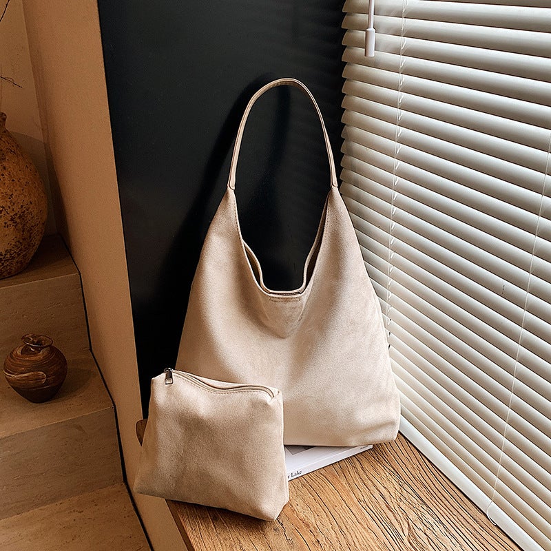 Women's PU Tote Bag Vintage Shoulder Bag Large Capacity - Image 3
