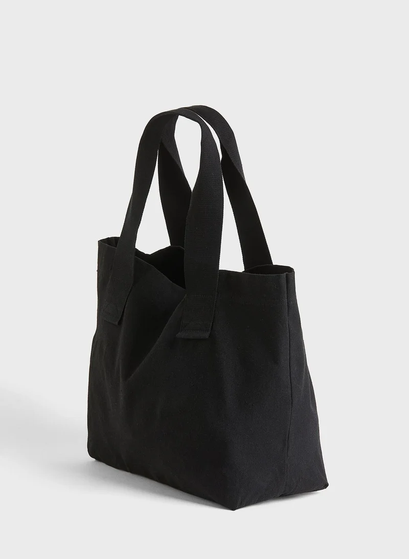 H&M Cotton Canvas Shopper