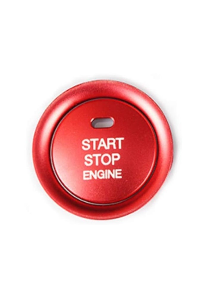 Duoles MAXDOOL 2pc Set Red Aluminum Keyless Engine Push Start Button & Decoration Ring for Mazda - Image 2