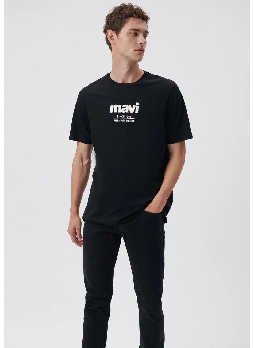 MAVI Blue Men's Since 1991 Printed Black T-Shirt 066849-900