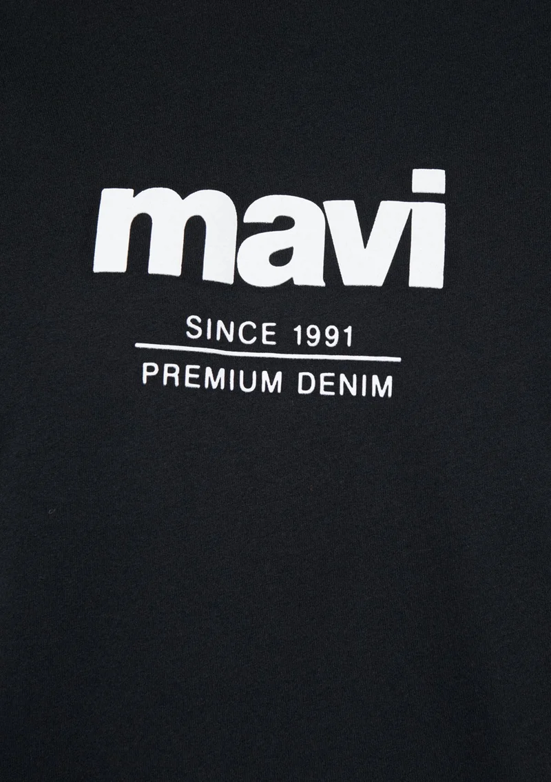 مافي Blue Men's Since 1991 Printed Black T-Shirt 066849-900