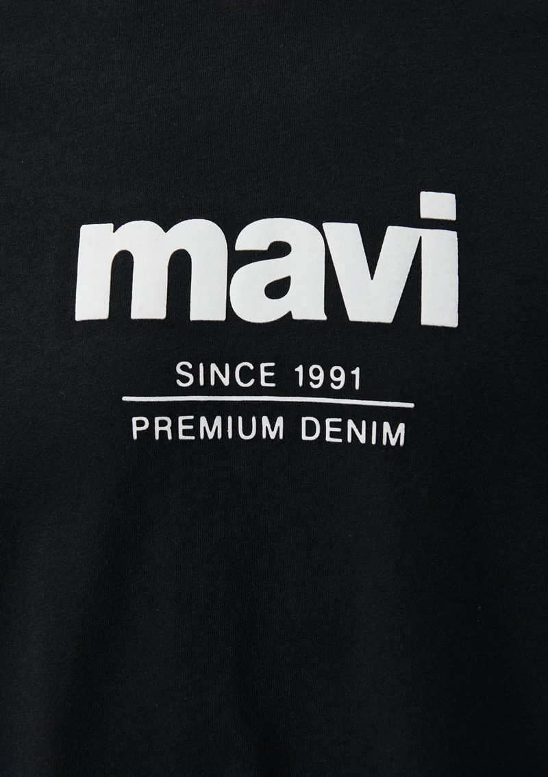 مافي Blue Men's Since 1991 Printed Black T-Shirt 066849-900
