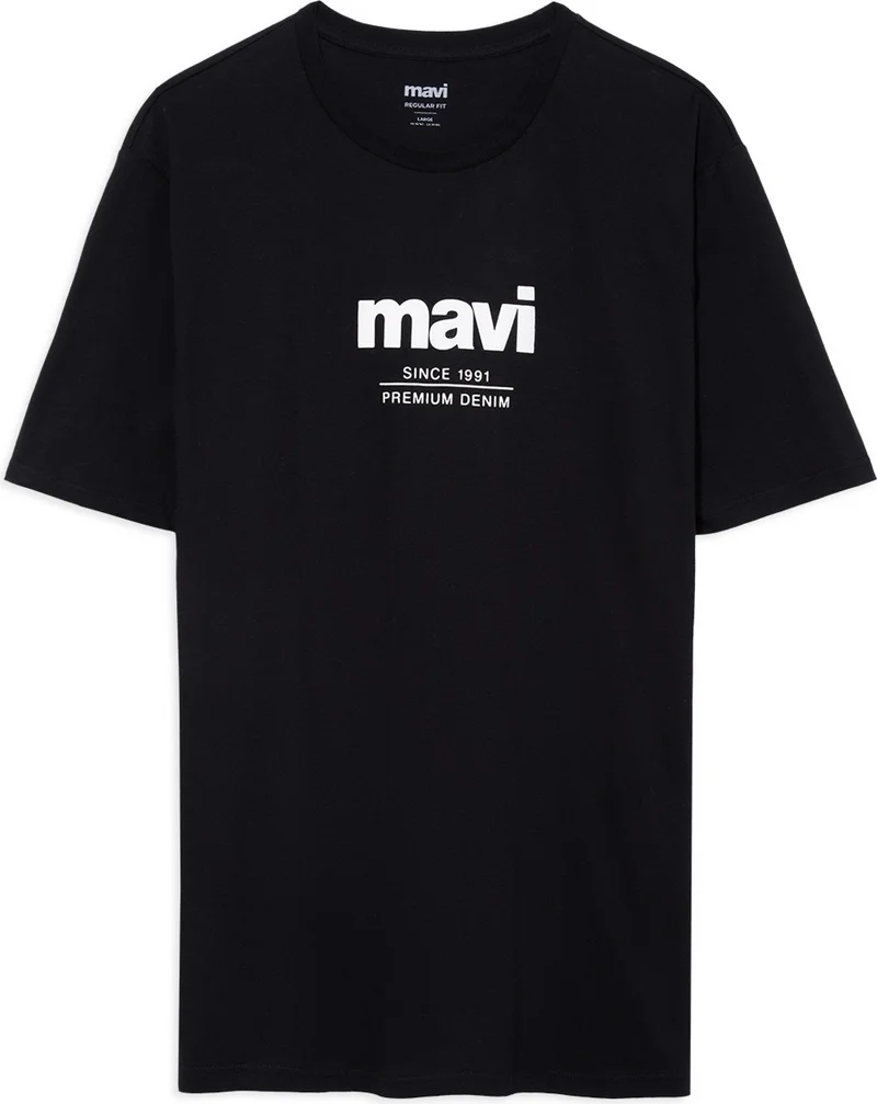 مافي Blue Men's Since 1991 Printed Black T-Shirt 066849-900