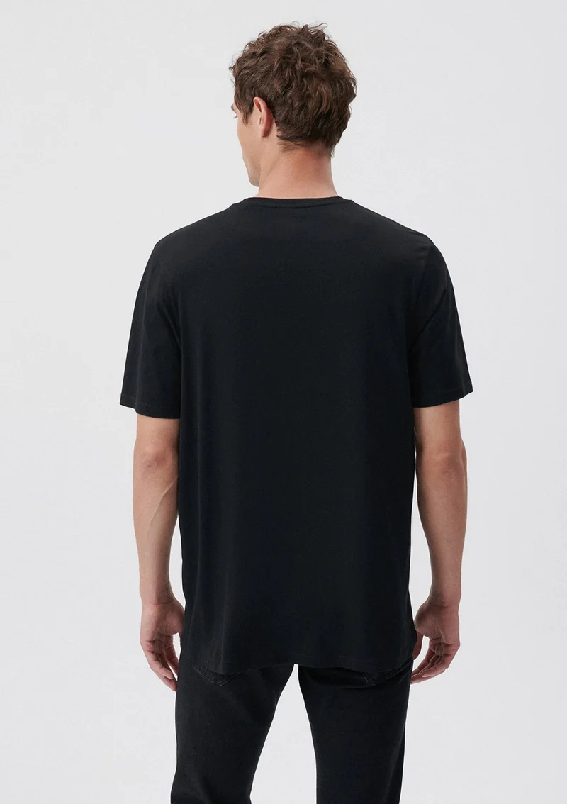 مافي Blue Men's Since 1991 Printed Black T-Shirt 066849-900