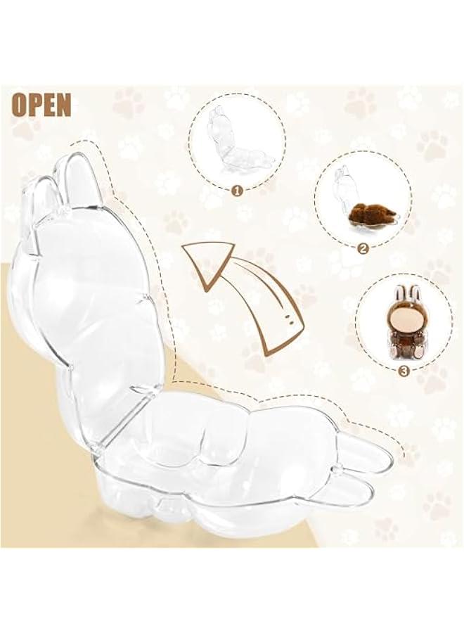 Protective Case for LABUBU, High Clear Case Cover for Labubu Have A Seat, Acrylic Display Box with Keychains (Doll Not Include)  - Image 4