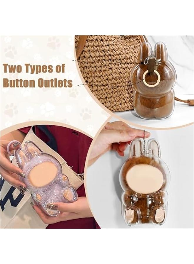 Protective Case for LABUBU, High Clear Case Cover for Labubu Have A Seat, Acrylic Display Box with Keychains (Doll Not Include)  - Image 5
