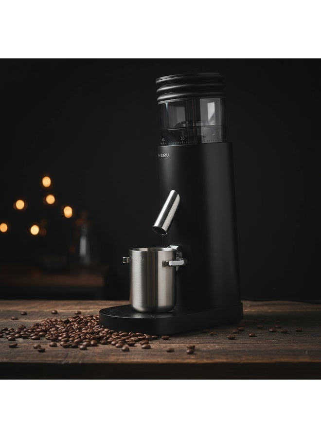 MIBRU Portable Electric Coffee Grinder Rechargeable 7000mAh 41mm Burr Adjustable 60 Settings Espresso Grinder for Home Travel V60 French Press Drip Cold Brew with Stainless Steel Cup - Image 5