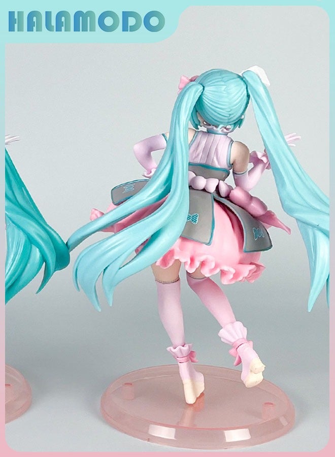 HALAMODO Hatsune Miku Pink Candy A Sweet Handmade Model of Anime Girl for Desk Decoration and Girls' Gifts - Image 3