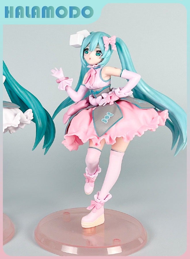 HALAMODO Hatsune Miku Pink Candy A Sweet Handmade Model of Anime Girl for Desk Decoration and Girls' Gifts - Image 2